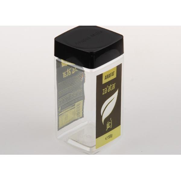 Square Clear Plastic Cylinder Gift Decorative Bottle With Screw Plastic Cap