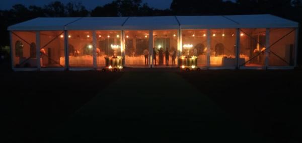 High Capacity Large Party Marquee Tent Weather Resistant With Eave Height 4m