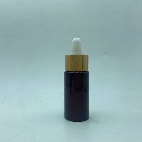 15ml Dark Red Essential Oil Bottle Glass Dropper Bottle Cosmetic Packaging for Serum Oil Customized Logo and Painting OEM