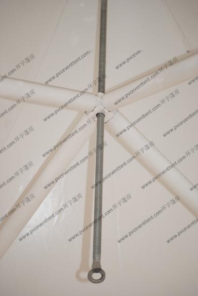 3 X 3m Painted Exhibition Dome Tent Circular Tube With White Pvc Fabric