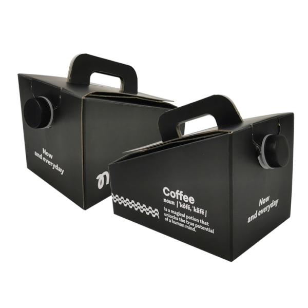Logo personnalisé Impression 1L 2L 3L 5L 10L Café jetable Boisson de vin Sac BIB en boîte Dispenser Café à emporter Sac aseptique en boîte