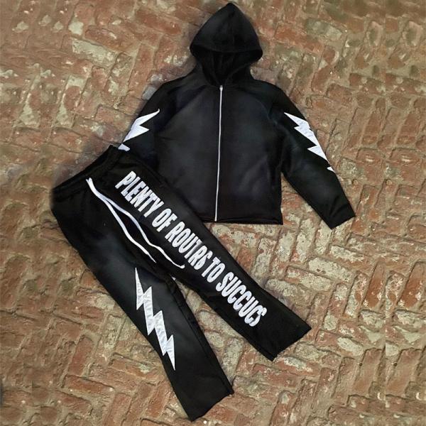 Trajes de atletismo unisex con camiseta cortada con cremallera transpirable