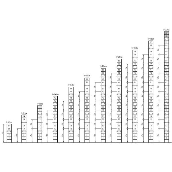 N7027-12 Flat Top Tower Crane 12T 62m Construction Crane
