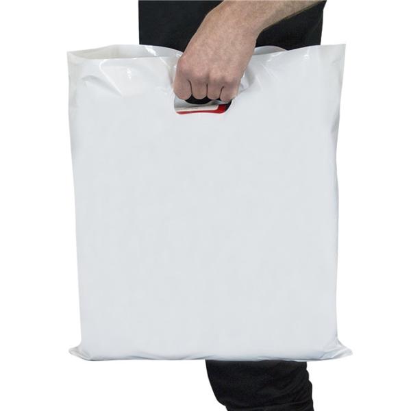 Gravure Printing 2.35mils Plastic Merchandise Bags LDPE With Handles