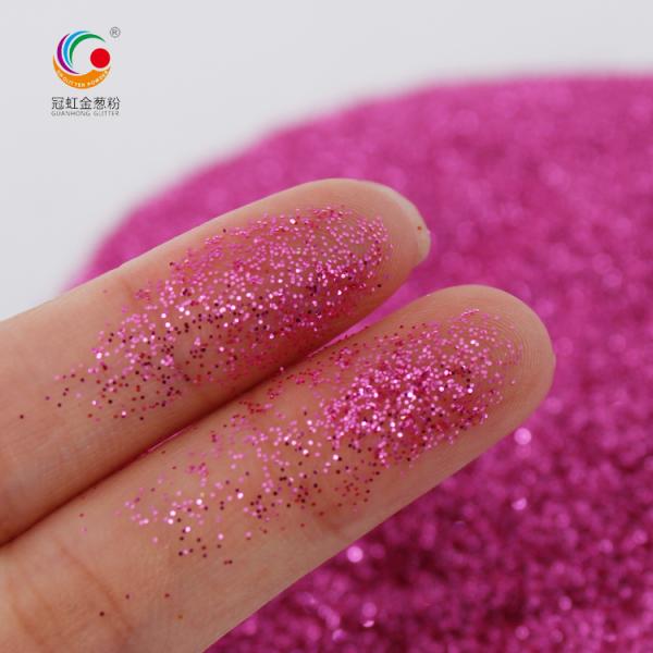Bulk Extra Fine Pink Eyeshadow PET Glitter Powder Sparkle For Body Leather Coating