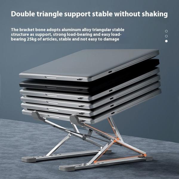 Aluminum alloy Laptop stand heat dissipation bracket folding computer Desktop double layer bracket