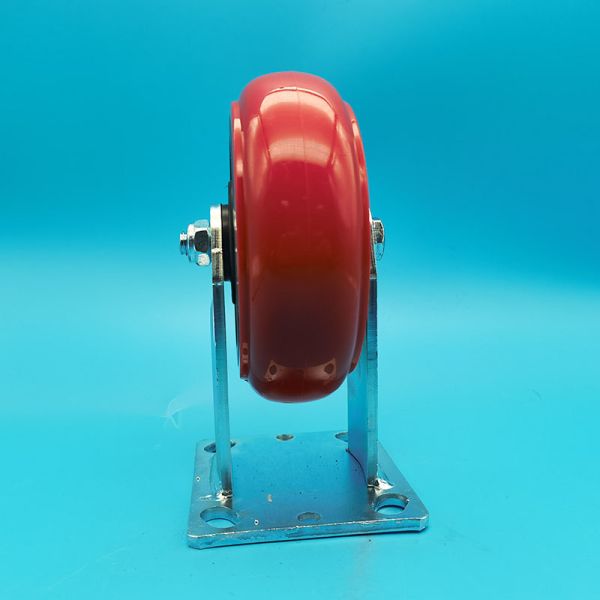 Comfort and Safetheavy duty industrial  PU casters  spring loaded caster wheels iron core singel castors 4