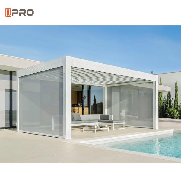 Automatic Waterproof Outdoor Customized Garden Aluminum Pergola Louver Roof