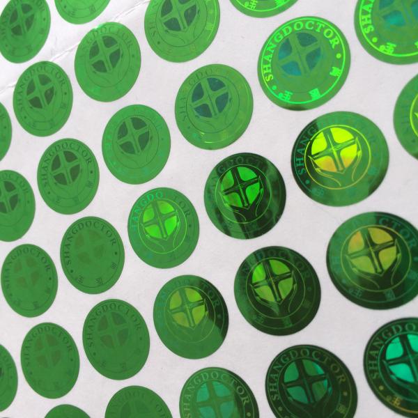 Custom printing peel off laser sticker, wholesale prices label sticker printing, 3D label sticker printing