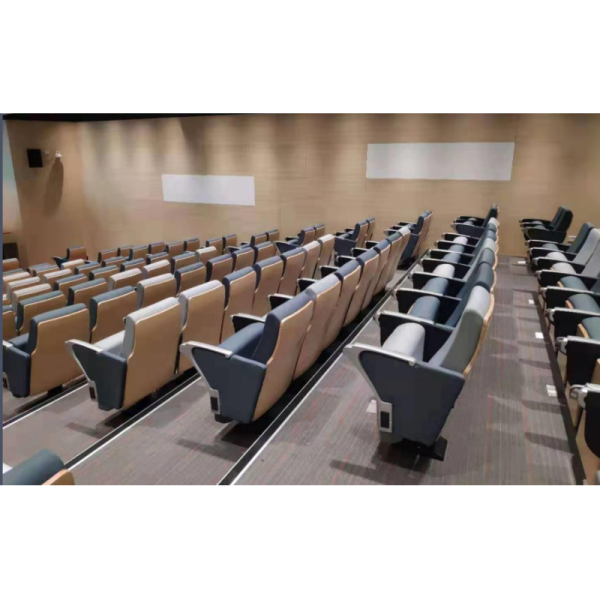 Fabric Adjustable Armrest Leather Modern Movie Theater Chairs Seat For Auditoriums And Cinemas