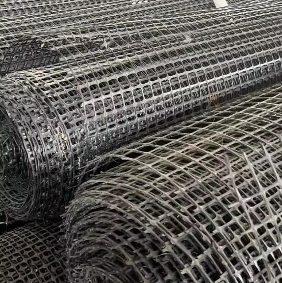 Geogrid de plástico bi-axial de alta resistência para produtos de revestimento de estradas