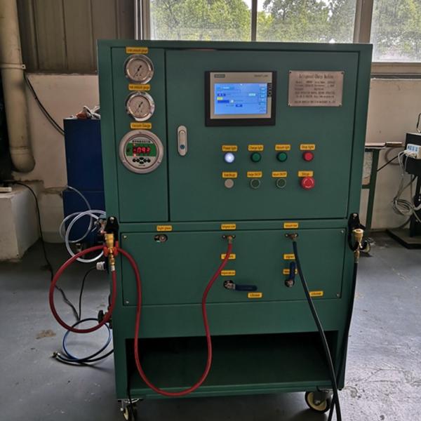 Sistema de enchimento de refrigerante de estágio único Máquina de enchimento de cilindros comerciais de refrigerante R410a MO99 R438A