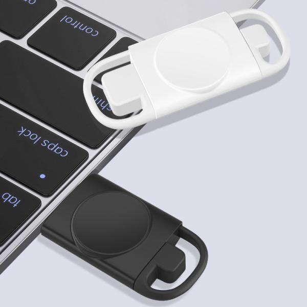 Carregador magnético sem fio do Apple Watch Leve 0,8 onças Cor Branca Entrada 5V