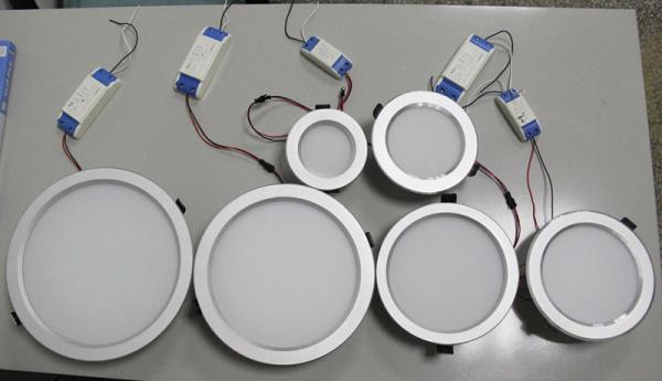 Aluminum PC 6 Inch Recessed LED Downlights CE / ROHS Certification