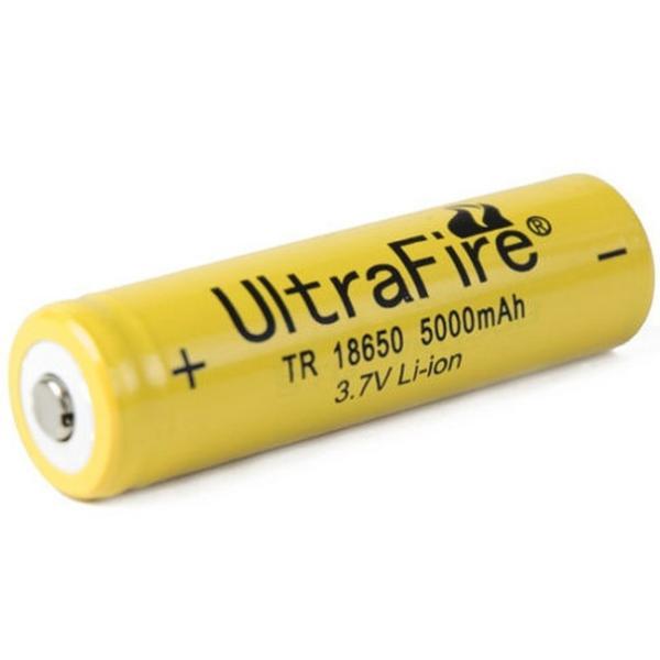 New UltraFire TR 18650 5000mAh 3.7V rechargeable Li-ion battery