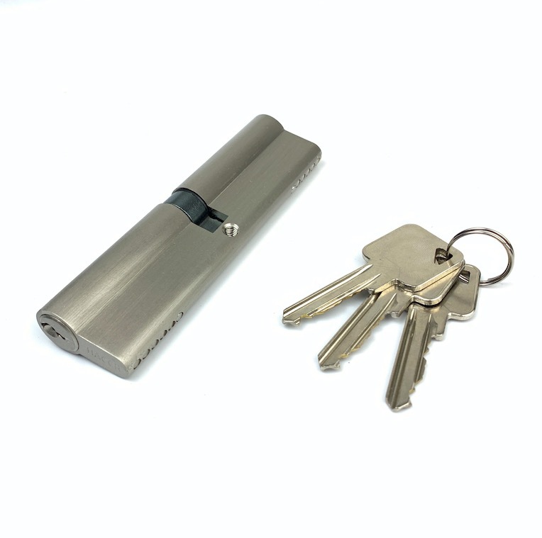 120mm Door Lock Cylinder Silver Double Euro Cylinder Custom Size
