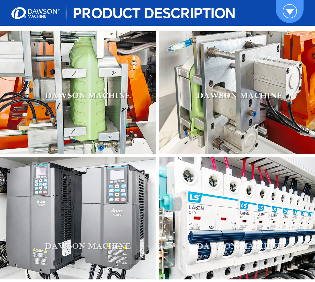 Automatic 4L HDPE Plastic Bottle Making Machine Extrusion Blow Molding Equipment