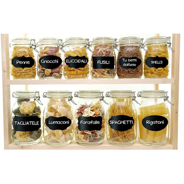 Small Reusable Black Chalkboard Stickers Food Storage Label odm