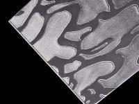 Textures de feuilles de polystyrène pour porte de douche à motifs divers feuilles de PS transparentes pour cloisons