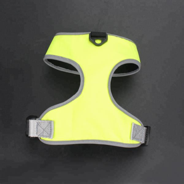 Customized Reflective Pattern Nylon Dog Harness Vest For Pet Safety