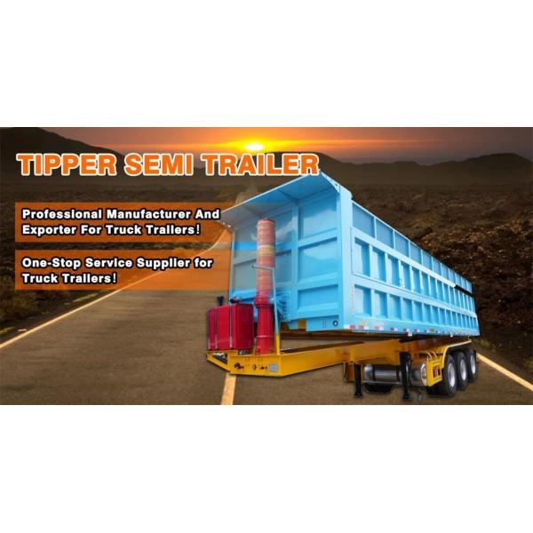 Customer Needs Driven Steel 3-Axle Dump Truck Dump Semi-Trailer with Hydraulic Cylinder