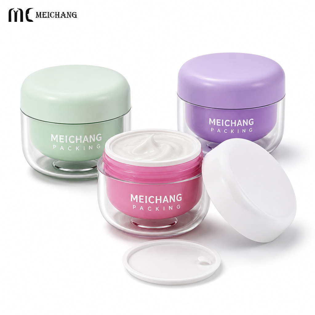 60g Refillable Cosmetic Jar with PP Replaceable Inner Liner(MC-P-562)