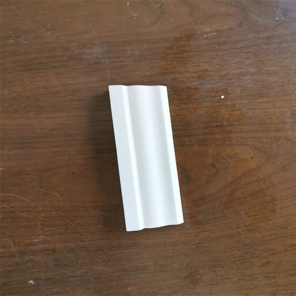 White Woodgrain Decorative Casing Molding PVC Foam Material