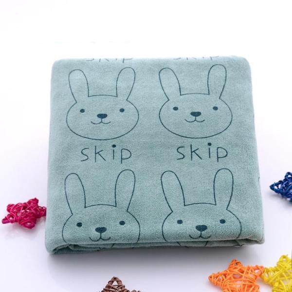 Microfiber baby towel,Brushed strong absorbent baby bath kids cartoon printing soft