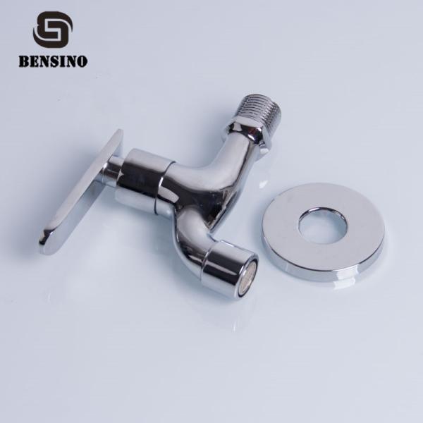 Wall Mount Zinc Handle 180g 0.05Mpa Brass Bibcock