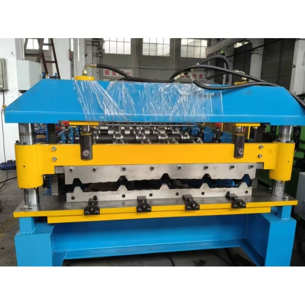 India Metal Roof Profile Wall Panel Roll Forming Machine 0.3-0.8mm Thickness PPGI