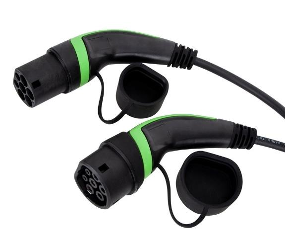 22kW 3 Phase 480V Type 2 To Type 2 EV Charging Cable 10m IP55