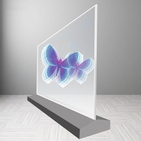 55 Inch 4k Ultra Thin OLED Transparent Screen 400nit For High Definition Digital Display
