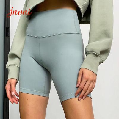 Da ioga alta da cintura das mulheres short de corrida curto do Spandex do exercício 210gsm