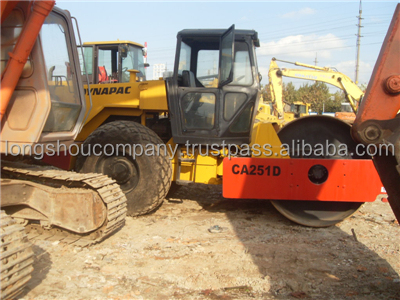 Used CA251d Rollers 1800 Working Hours Dynapac Single Drum Vibratory Roller