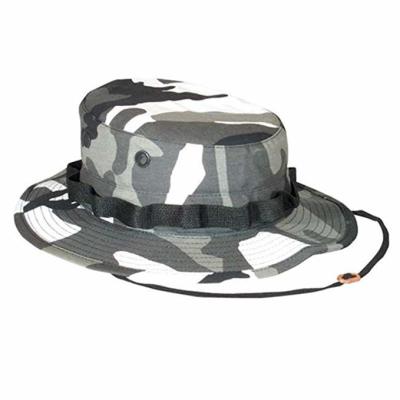Custom Wide Brim Army Military Hats , Digital Camo Boonie Hat UV Protection