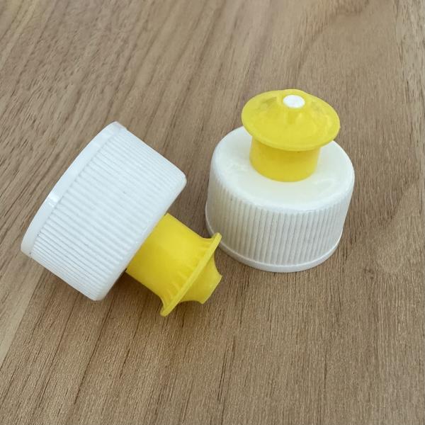 28/410 Plastic Cap Push Pull Cap with Customized Color in High Demand