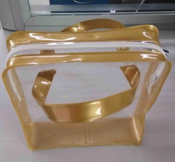 Customized Logo PVC Zip-Lock Plastic Bag For Makeup Tools