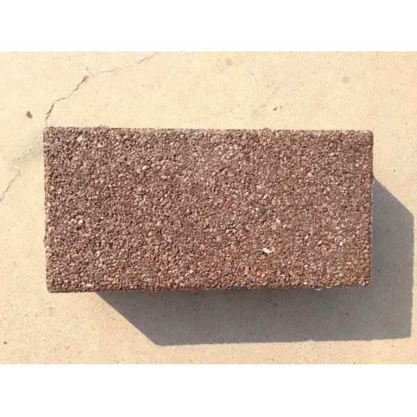 Less Than 6% Water Absorption Rate Brown Porous Permeable Brick Gravel Paving Driveway