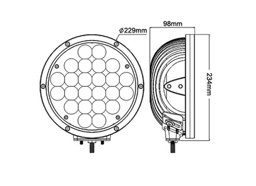 Top quality headlamp round 9 inch 120 watt  pencil beam led headlight 24 lends headlight