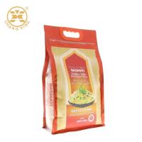 Flat Bottom 2.5kg 4.5kg Heavy Duty Nylon Plastic Bags For Rice Packaging