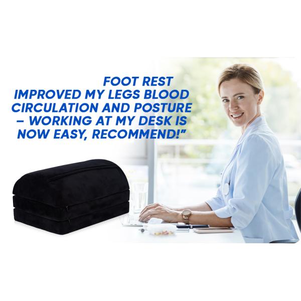 Customized Color Avalibaled 2022 Tall Adjustable Foot Rest Under Desk cushion for Warm Cozy Feet