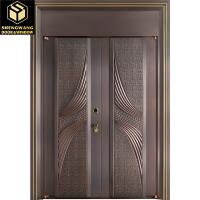 Porte pivotante en acier inoxydable résistant à la corrosion pour salon chambre à coucher salle de bains Mode Porte pivotante en métal avec durabilité