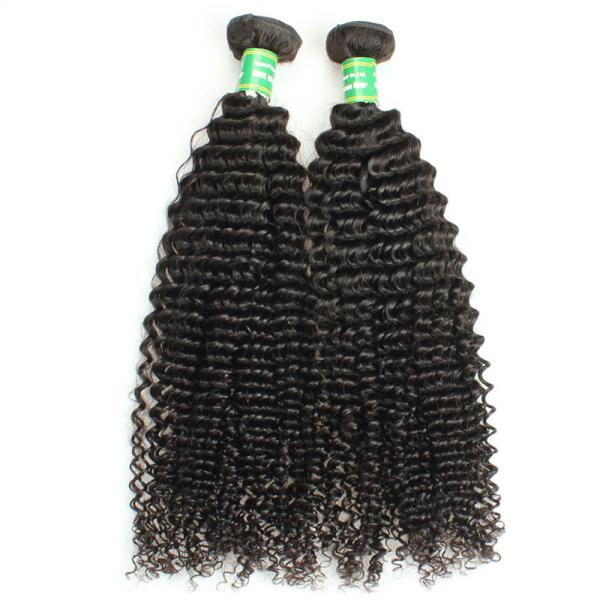 Easy to dye  real mink virgin brazilian hair bundles, Curly malaysian hair weft