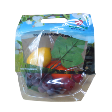 OPP Plastic Fresh Fruit Bags Transparent Plastic Package Zipper Containers PET