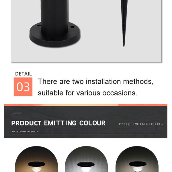 Powered Bright Solar Lawn Lights Garden Decoration 6V 4.5W 219x670mm