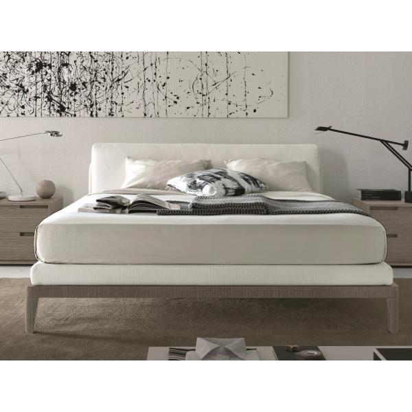 New Model Genuine Leather Simple Design Wooden Bed ZZ-BD011