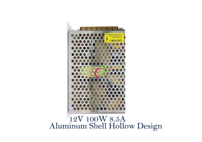 Aluminium 12V 100W LED Power Supply 8.5A Light Box LED LED Transformer