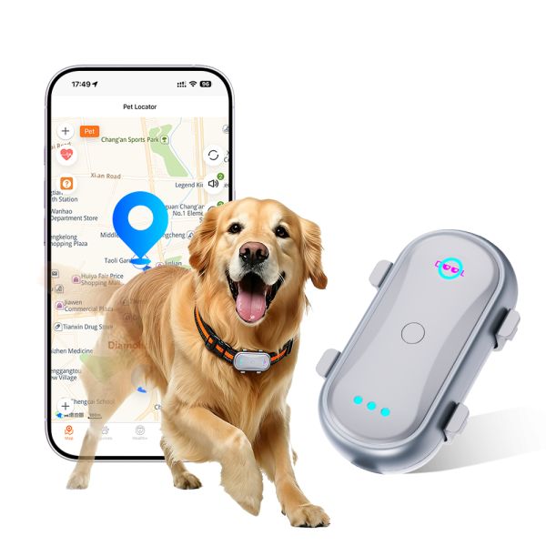GPS Pet Collar with Electronic Fence, Location History and App Control