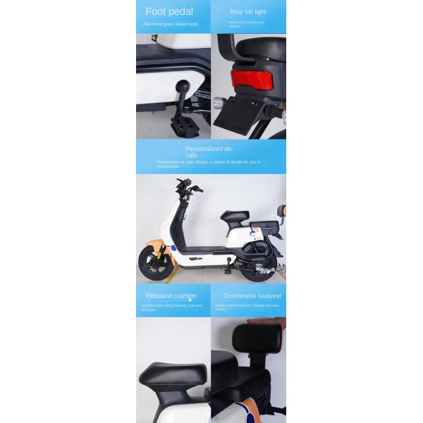 60V Herd Rear Hub Motor Single Speed Race Bike with 14*2.5 Tubeless Tire Size and Steel Frame