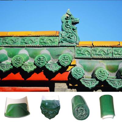 Decoração Celadon Templo Chinês telhado azulejos à prova de som